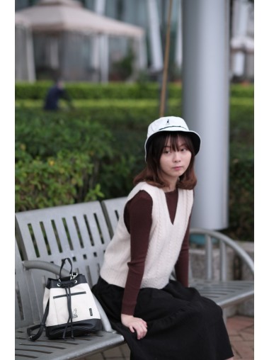 Kangol Tapi Canvas Bucket Bag- Black 3787